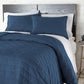 Subway Tile Luxe Quilt Set, Blue