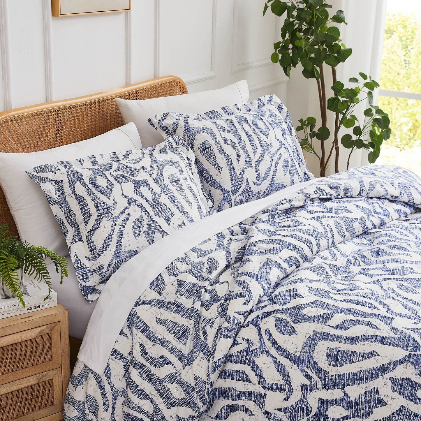 Luna Duvet Set, Indigo