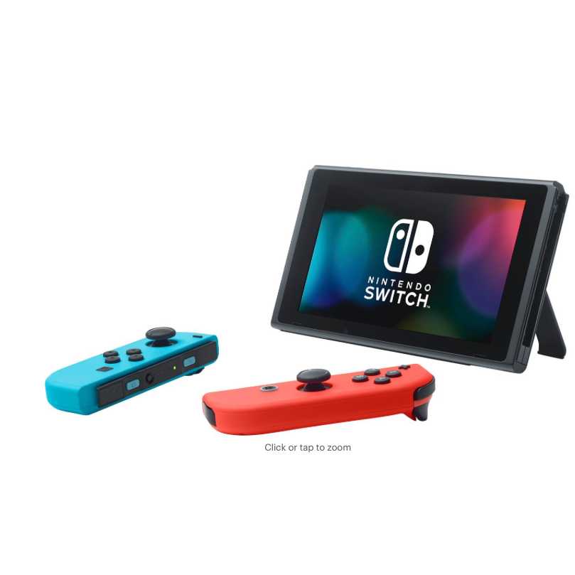 Nintendo Switch w/ Neon Blue & Red Joy-Con