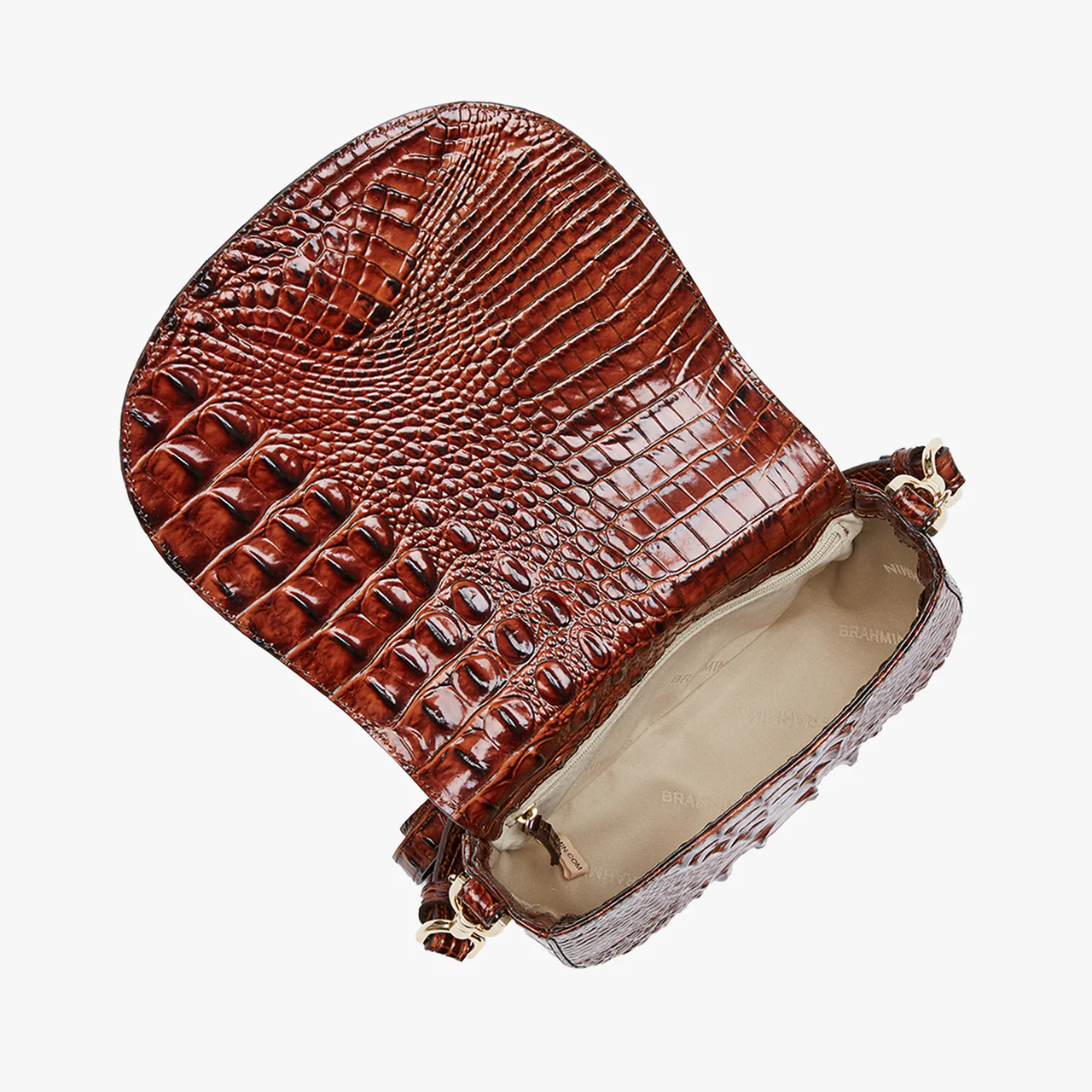 Brahmin Melbourne Collection Briar Crossbody, Pecan