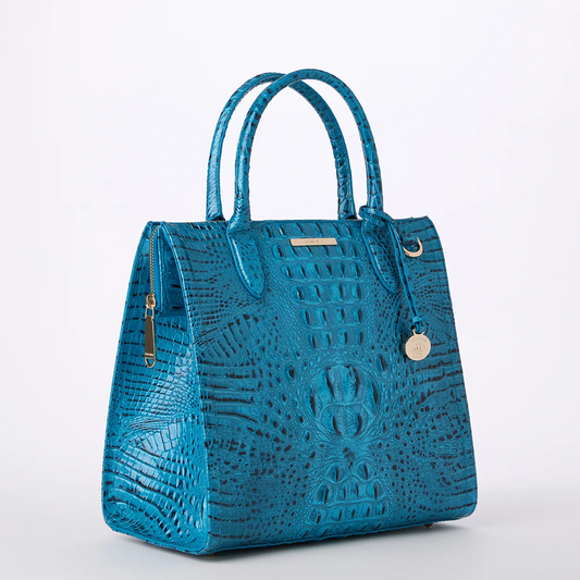 Brahmin Melbourne Collection Caroline Satchel, Vibrant Azure