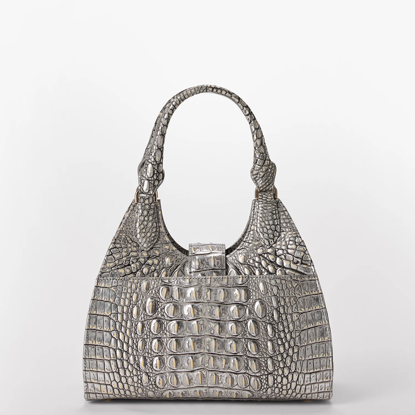 Brahmin Melbourne Collection Adrian Shoulder Bag, Chrome