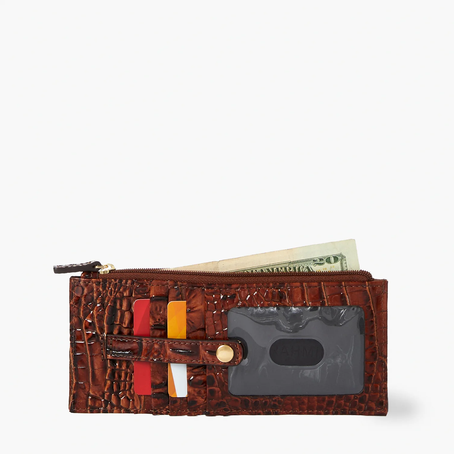 Brahmin Melbourne Collection Credit Card Wallet, Voltage Violet