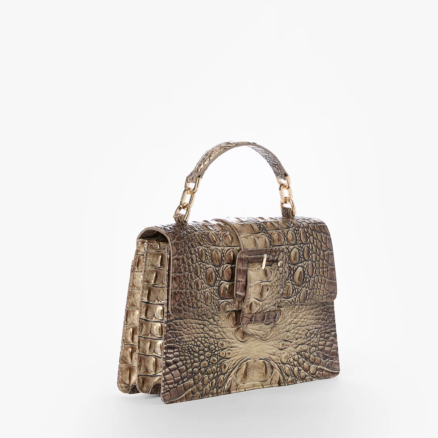 Brahmin Melbourne Collection Small Hallie Satchel, Brindle