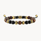 Bulova Red Tiger's Eye Bolo Bracelet