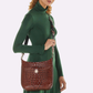 Brahmin Melbourne Collection Leia Crossbody, Blue Serenade