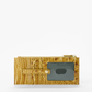 Brahmin Melbourne Collection Credit Card Wallet Golden Rod