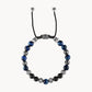 Bulova Blue Tiger's Eye Bolo Bracelet