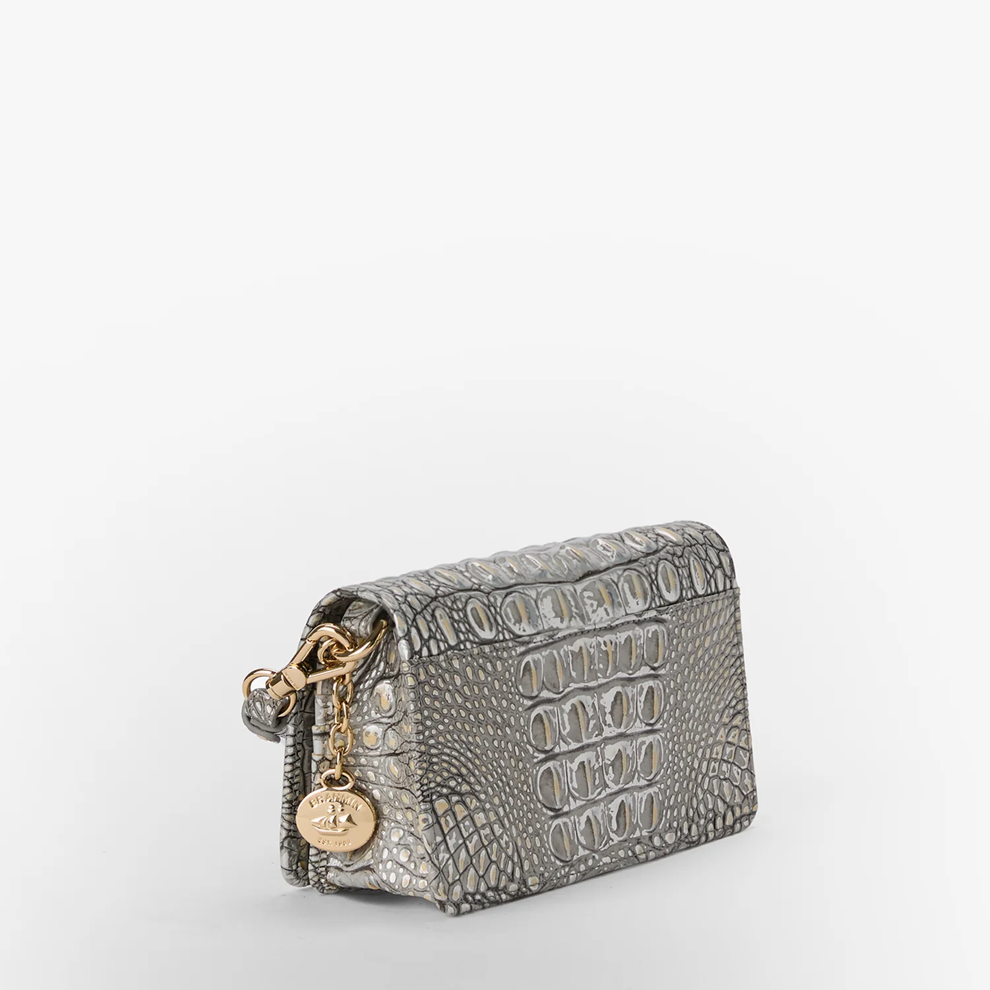 Brahmin Melbourne Collection Minuette Crossbody, Chrome